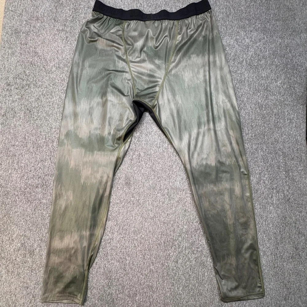 BlackStrap Mens Base Layer Pants XXL Green Camo Performance Leggings Made in USA